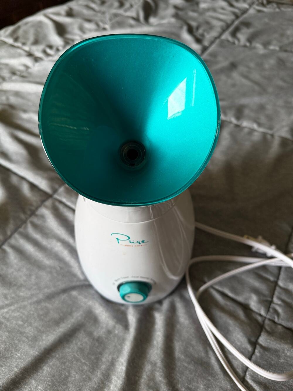 Pure Daily Care Facial Steamer & Humidifier – Warm Towel Feature – Teal/White